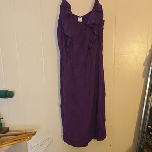 Old Navy Ruffled Tank Mini Dress in Lavender Purple
